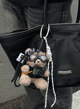 SFSN原创设计棕色小熊腰间装饰个性小饰品初高中多元素送礼物自制