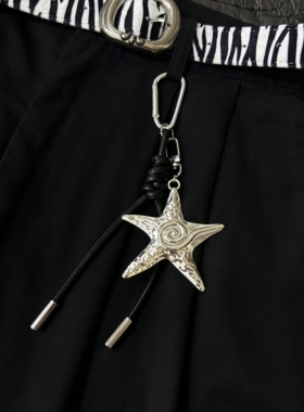 海星金属配饰亚文化y2k高级感包包挂件钥匙扣小众裤子挂饰男女款