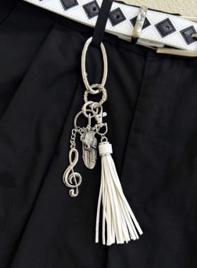 “风吟之音”SFSN原创音符流苏腰间钥匙扣配饰小众高级感包包挂件