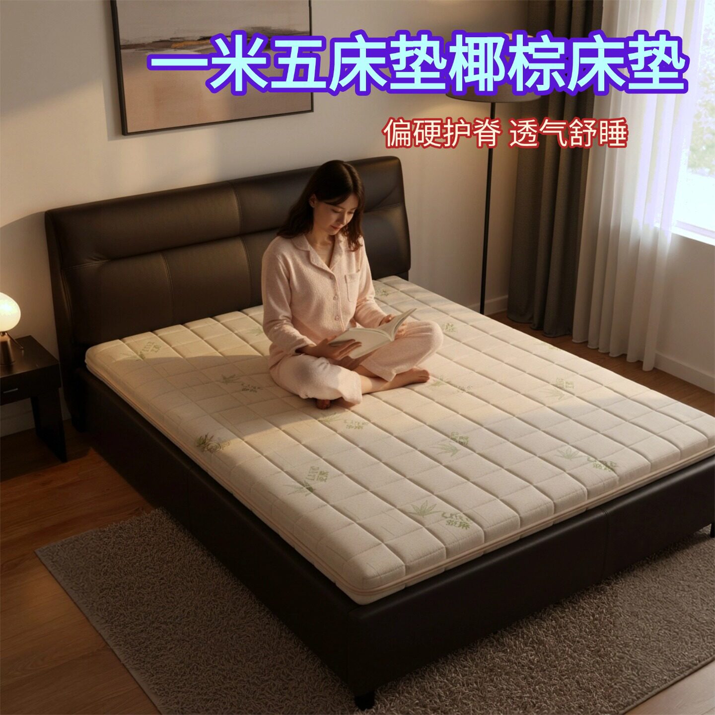 帝斯一米五床垫椰棕床垫全拆可定制S型黄麻家用护腰脊0甲醛胶水