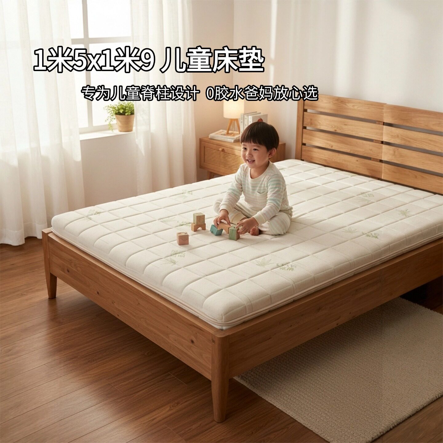 帝斯儿童床垫1米5x1米9床垫全拆定制S型黄麻家用护腰脊0甲醛0胶水