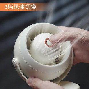 创意夹子涡轮小风扇usb充电可L旋转大风力桌面夹扇电扇厂 2024新款