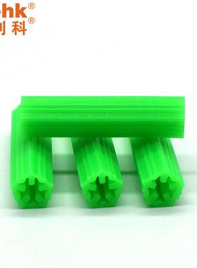 国标M6M8尖尾直通型塑料膨胀管6m实心墙体专用绿色胶粒入墙胶塞