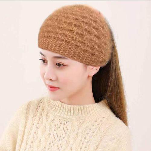 冬季白发护耳包头带宽头巾围脖