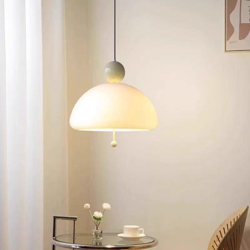 餐534厅吊灯202创新款现代简约设计师意玻璃艺术法式奶油5吧风台