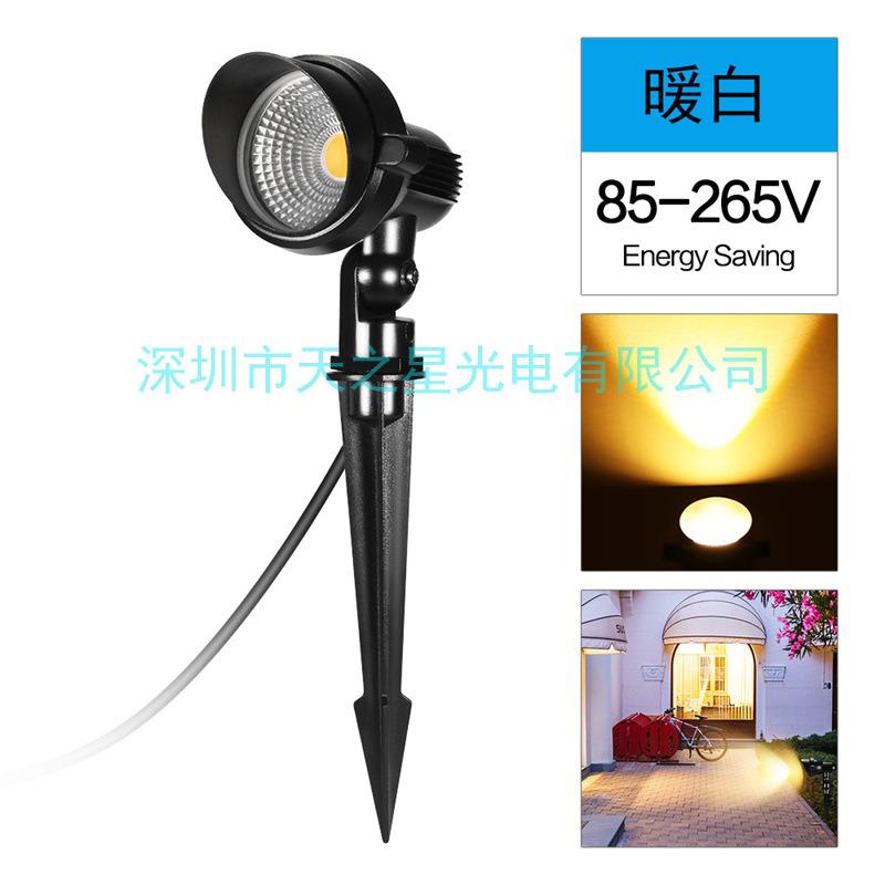 跨境美式户tzx0025外庭院景观聚光灯1CO草w坪灯5w7w10w2风景B插地