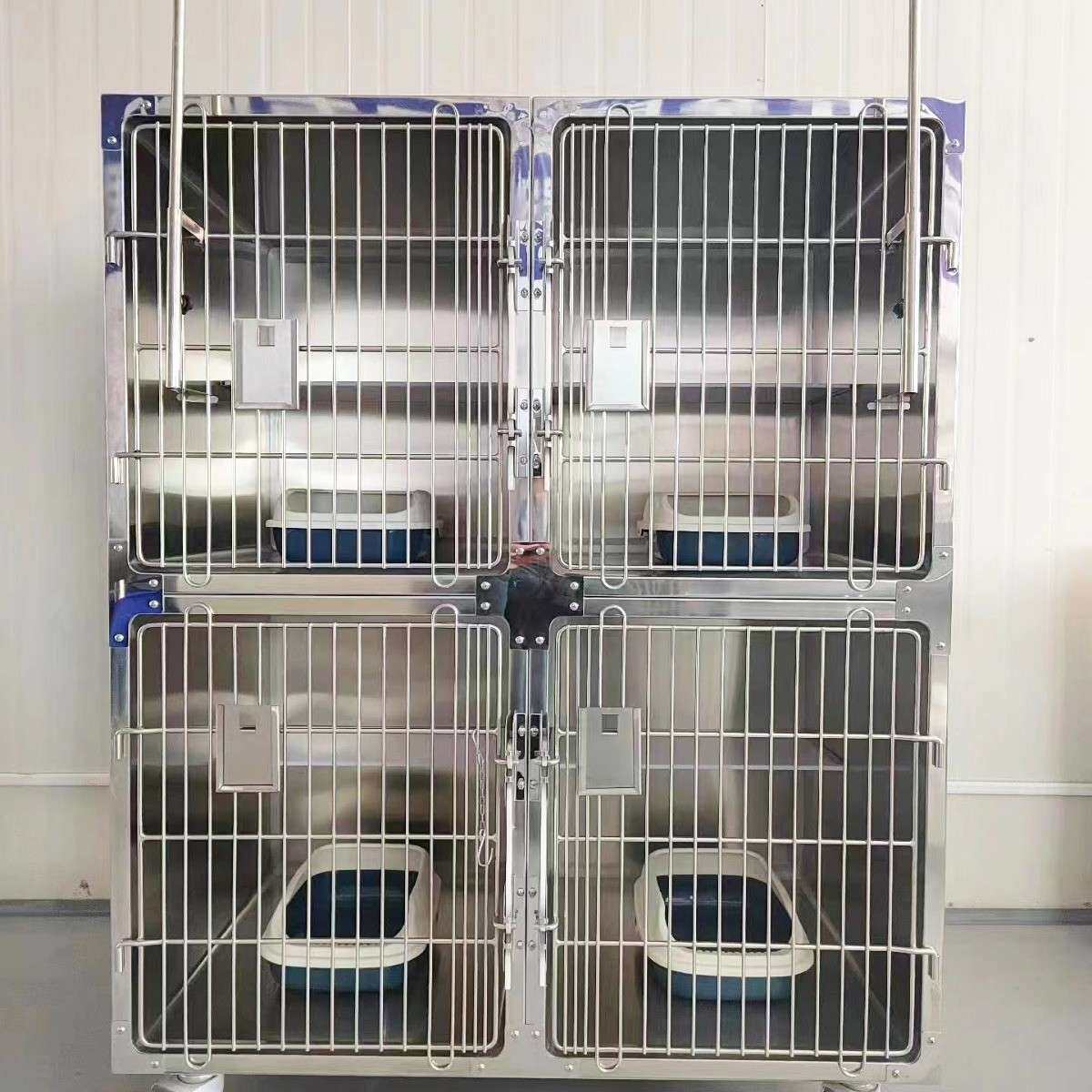 04实心不钢狗笼宠物狗展猫示笼柜住院笼宠无品牌/物店多锈层寄养