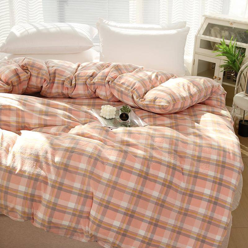 纯棉被件1单50x200x23全0春秋棉100水999999洗棉单被套罩1.5米单