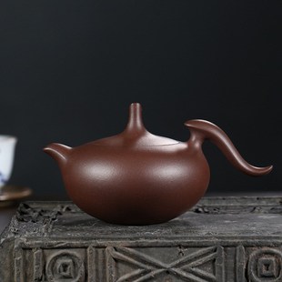 纯全Y手工茶壶茶 一件代发原矿一厂老紫泥飞鸿壶