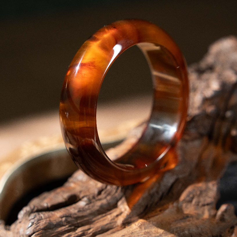 【Q .Jewelry】琥珀缅珀手镯 圈口备注  略有不同