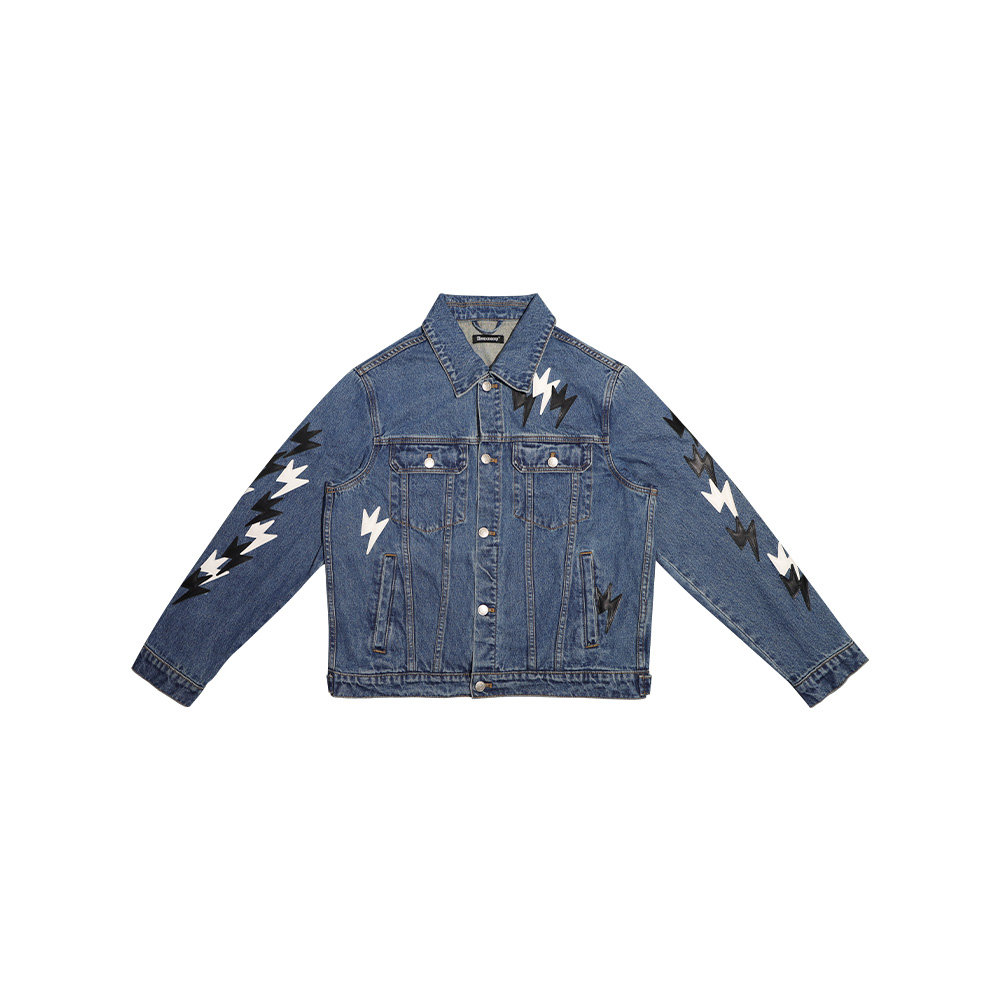 Amexnocap闪电牛夹克黑白皮轻奢高级美式秋冬男女同款