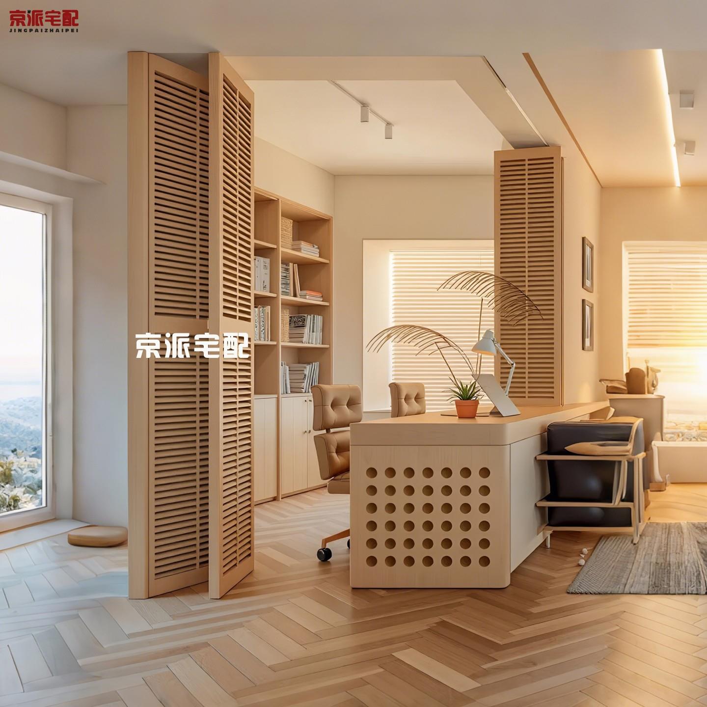 百叶门折叠门卧室阳台衣帽间隔断拉门活动百叶衣柜门百叶折叠门