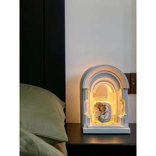 泥想国原创博物馆无火香薰蜡烛融蜡灯融烛氛围灯新婚男女生礼物