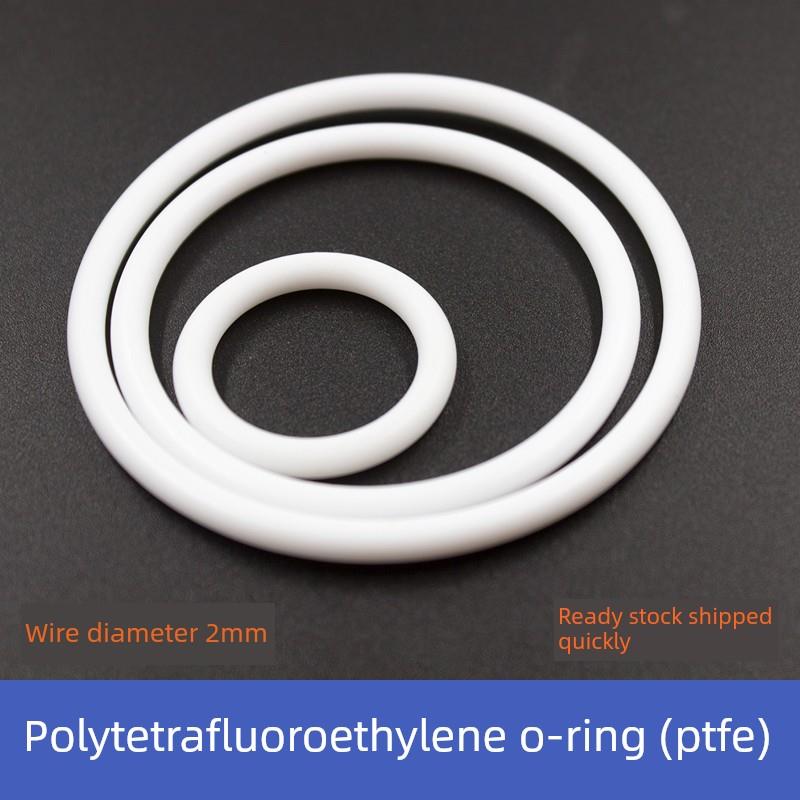 聚四氟乙烯O型圈线径2mm耐磨抗腐蚀耐压塑料王PTFE四氟O形密封圈