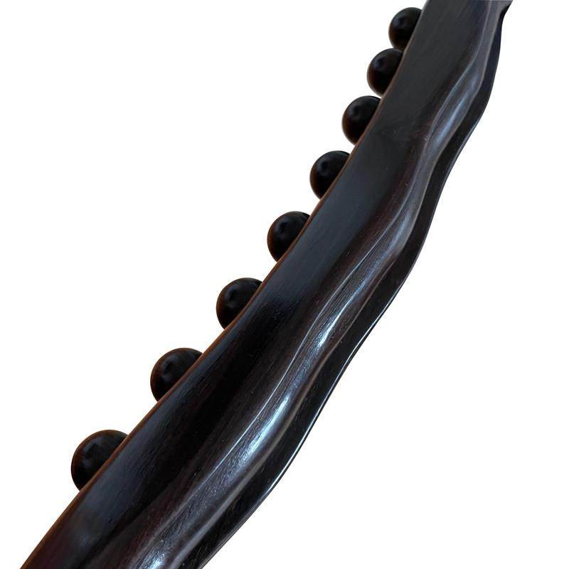 紫檀木十珠擀筋棒按摩全身通用家用一根通用刮痧减肥干筋棍赶筋棒