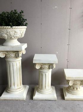 欧洲罗马柱覆古怀旧婚礼道路指南落地式装饰摆件户外庭院花盆底座