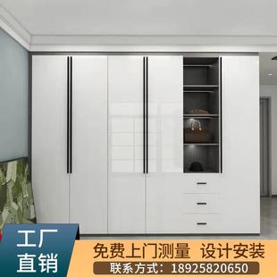 兔宝宝全屋整装 衣柜极简玻璃门一门到顶推拉 定制衣帽间衣柜走入式