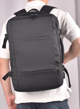 骏马千骑双肩背包可扩容大容量电脑包三层180deg开合干湿分离