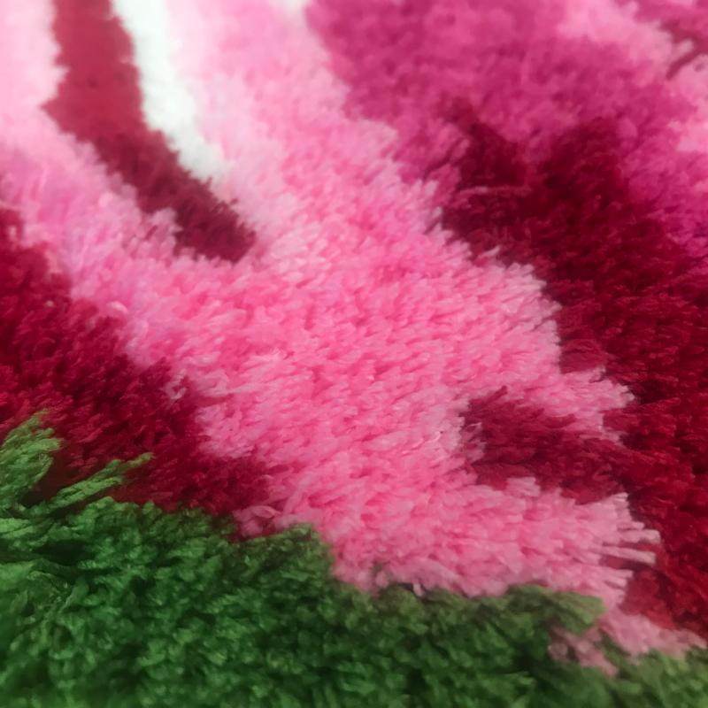 田园大眼猴扇形郁金香地毯浴室吸水防滑门垫超细化纤毛绒垫,居家布艺,地毯,淘宝优惠券,粉丝福利购,淘宝优惠卷