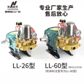 联农26 农用高压打药泵头机动喷雾机陶瓷免加黄油 86型三缸柱塞泵