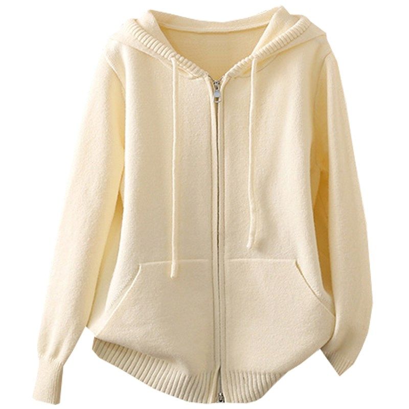 秋冬大码200斤连帽加厚毛衣外套女胖mm宽松显瘦双拉链针织开衫潮,女装/女士精品,毛针织衫,淘宝优惠券,粉丝福利购,淘宝优惠卷
