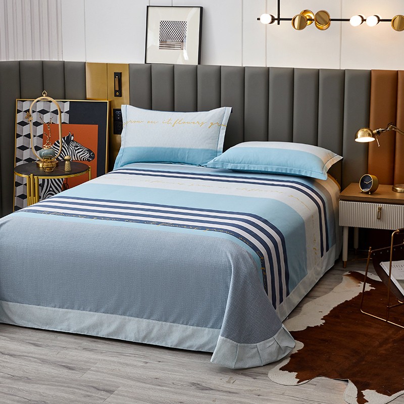 加厚全棉磨毛床单单件纯棉1.8m床上用品棉布被单子单双人加大垫单