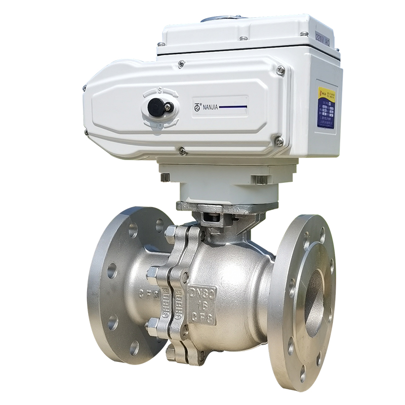 电动球阀dn50高温蒸汽防爆切断温控调节水开关阀门不锈钢铸钢法兰