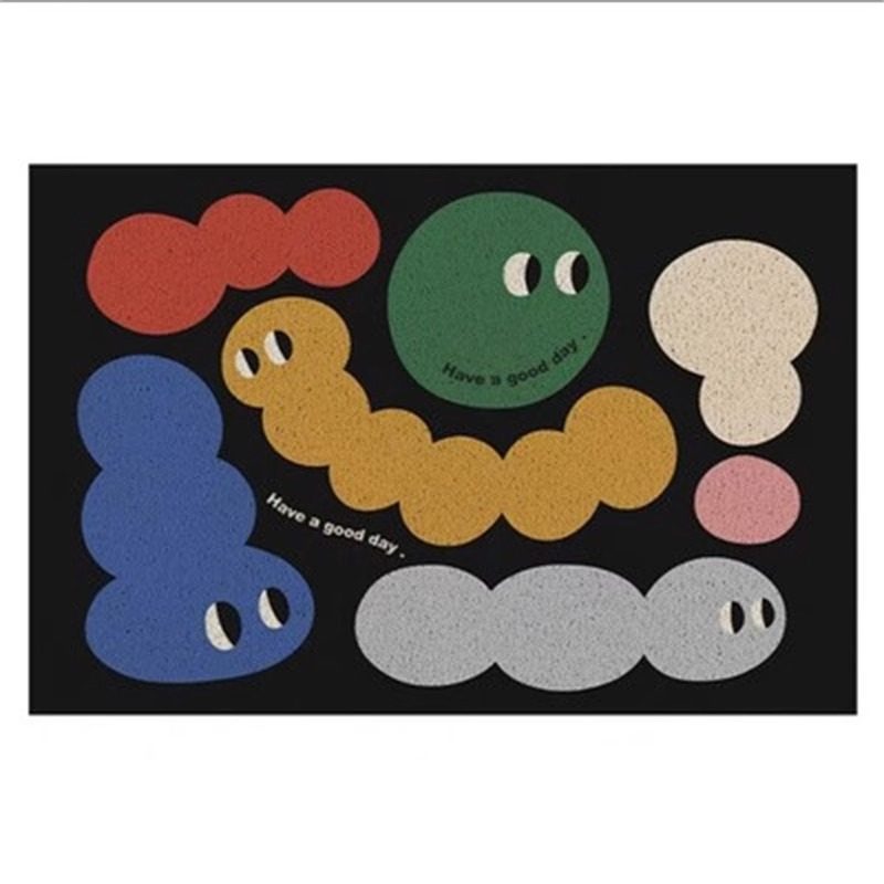 与风与海入户地垫防滑家用卡通地毯丝圈进门垫玄关脚垫耐脏可裁剪