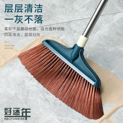 质量好扫把套装2021新款家用结实耐用笤帚簸箕组合扫帚不锈钢头发