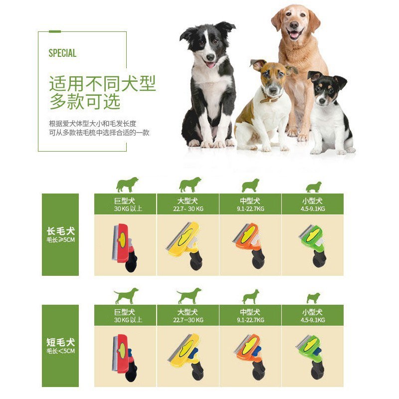 猫咪梳毛刷布偶梳长毛猫专用宠物猫梳子撸猫神器猫刷毛去底绒浮毛