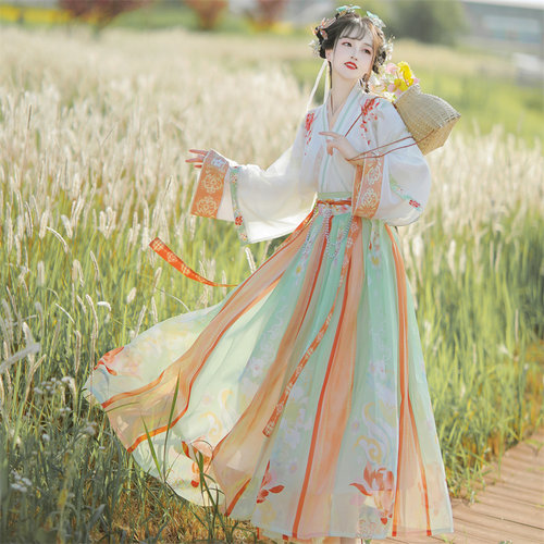 晋制汉服女古装齐腰交领魏晋风