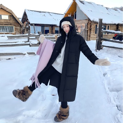 超好看小个子棉袄女中长款冬季