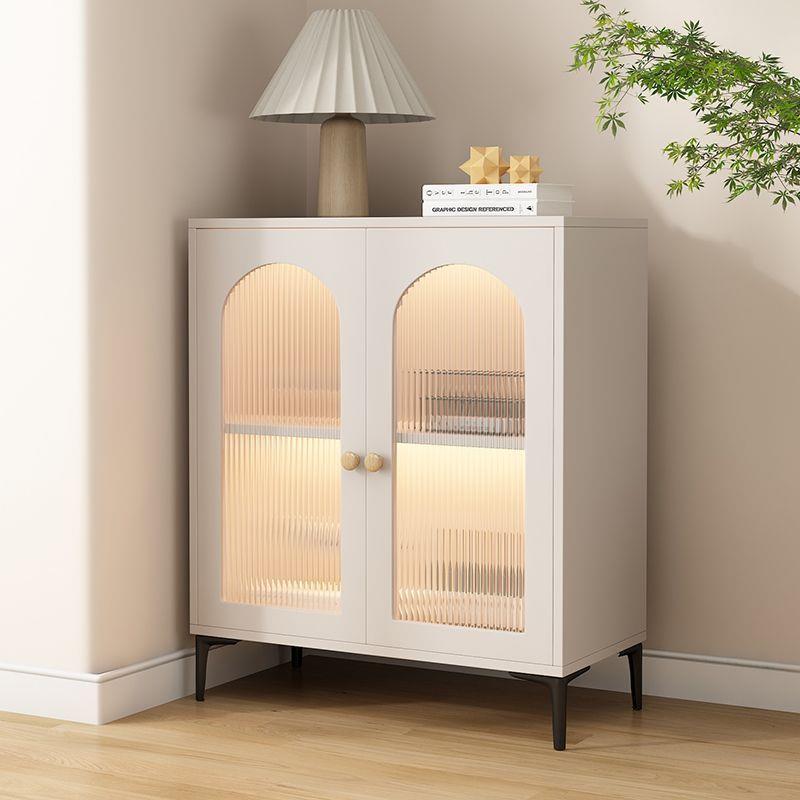 奶油风实木餐边柜斗柜靠墙收纳储物柜轻奢厨房橱柜茶水柜现代简约