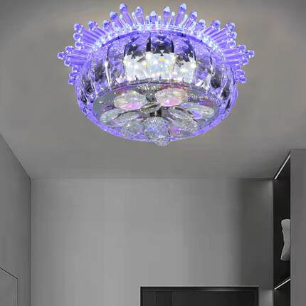 LED水晶灯彩灯ceilinglamp圆灯直径245MM可做其他规格量大从优