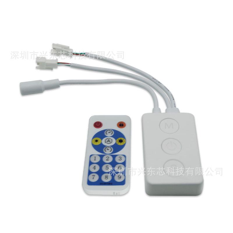 手机APP控制器SP601E双信号输出幻彩LED控制器5-24RF遥控音乐效果