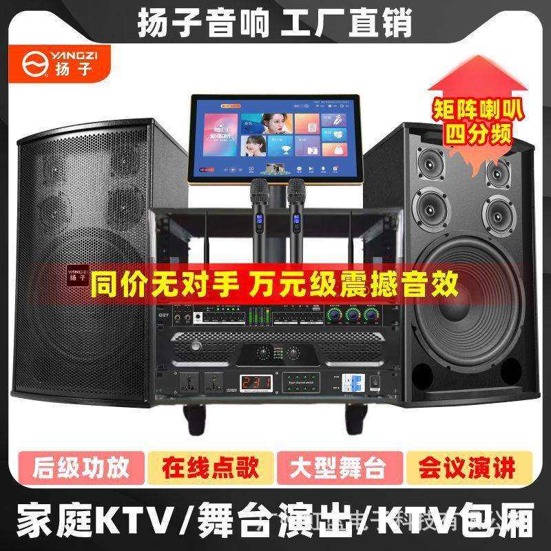 扬子家庭ktv音响套装卡拉ok家用K歌舞蹈室会议室音箱功放机家庭版