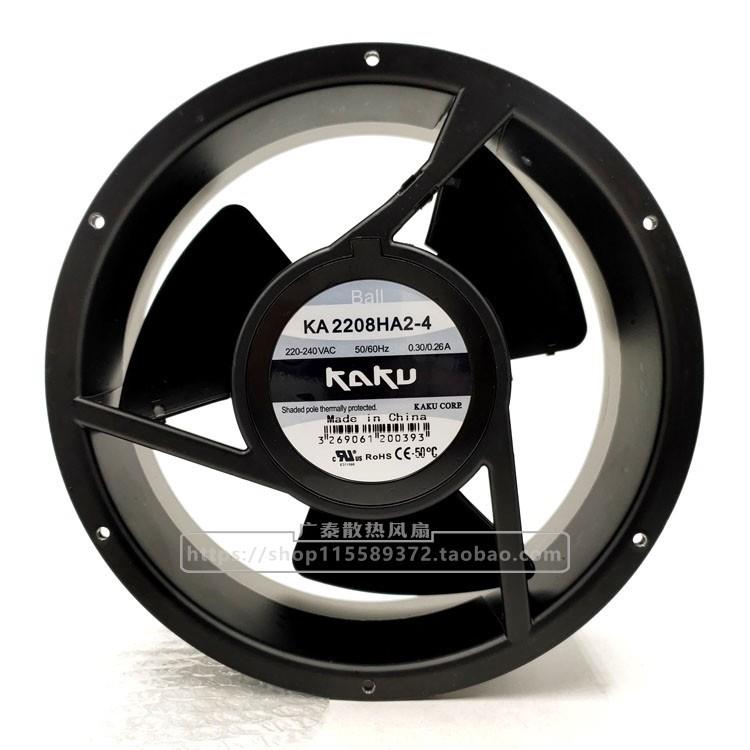 KAKU卡固KA2208HA2-4AC220V0.3A/0.26A滚珠轴承三叶轴流风机