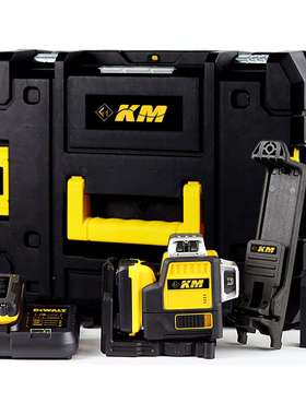 12线水平仪高精度绿光黄色充电式全方位标线仪室内外贴墙贴地仪