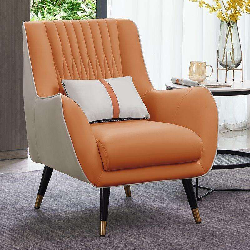 北欧轻奢网红单人沙发简约家用小户型客厅酒店洽谈休闲接待沙发椅