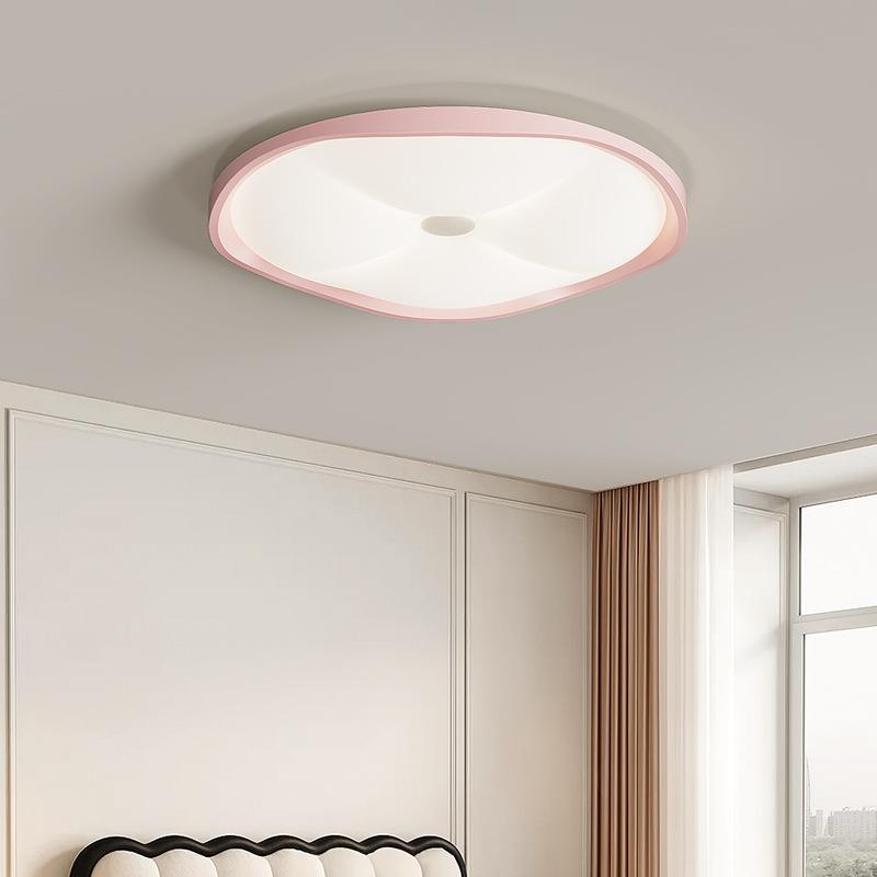 儿童奶油风卧室吸顶灯现代简约个性设计师创意房间灯圆形主卧灯具