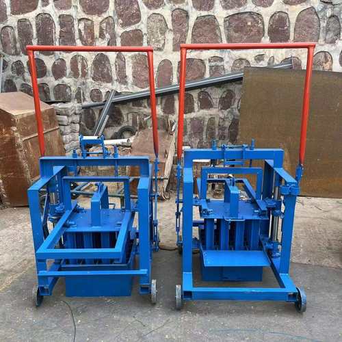 东越生产小型移动水泥砖机半自动空心制砖机两相电混凝土免烧砖机