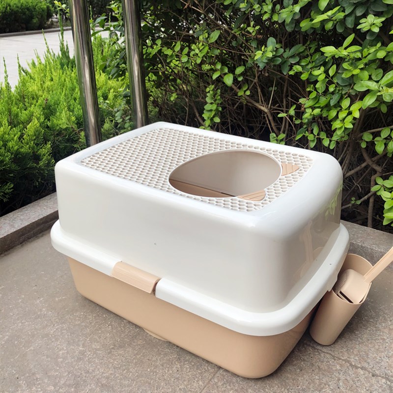 猫砂盆全封闭式除臭防外溅超特大号顶入式小号用品猫屎盆幼猫厕所
