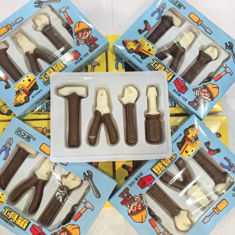 小工具造型巧克力 代可可脂创意巧克力一盒18克学校超市供货批发,零食/坚果/特产,混合巧克力,淘宝优惠券,粉丝福利购,淘宝优惠卷