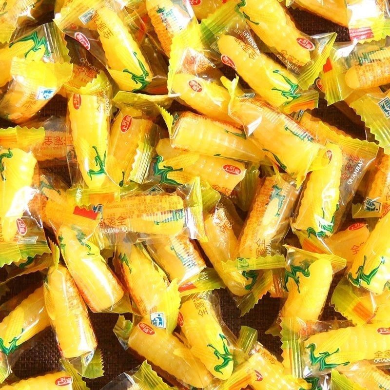 玉米硬糖糖果喜糖休闲水果糖零食怀旧散装批发玉米味硬糖老式硬糖