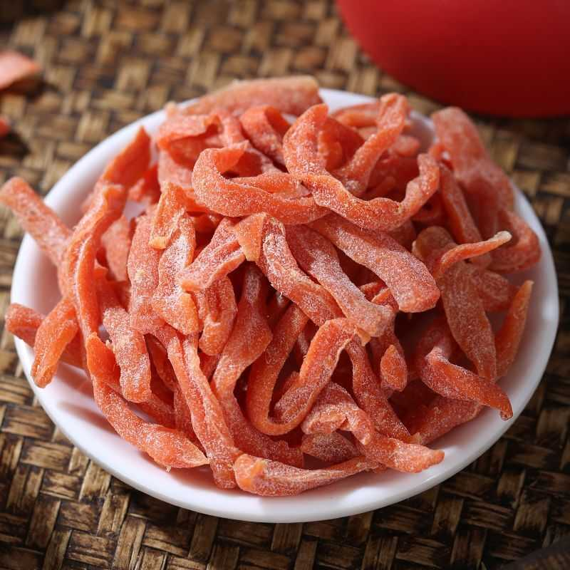 四喜梅盐津胡萝卜干条盐津支卜咸味支力卜咸甜果脯果干蜜饯零食