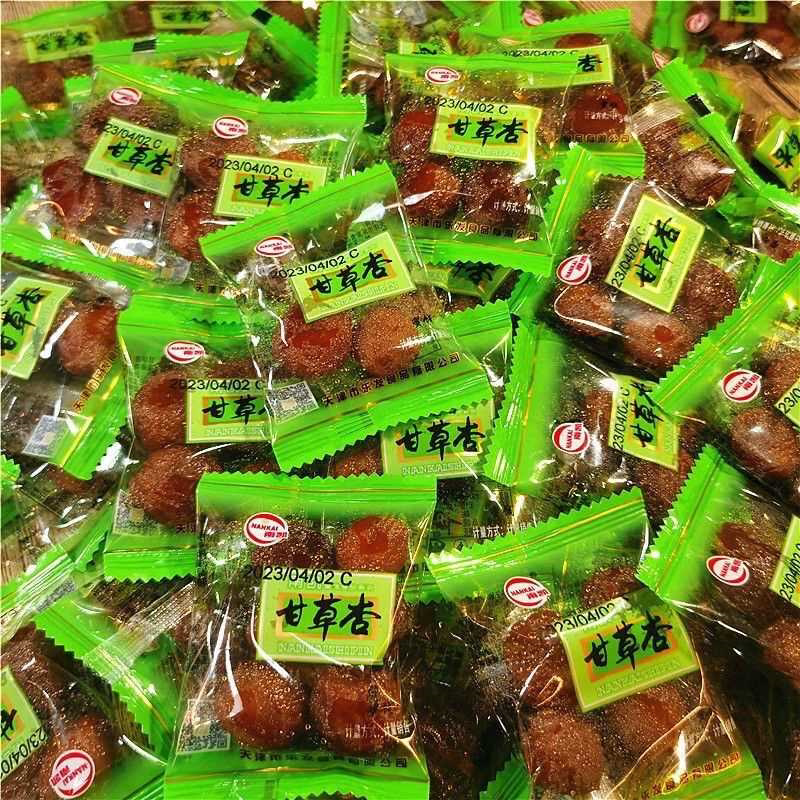 老牌子南凯甘草杏有核独立包装果干老式无核杏肉休闲蜜饯零食带核图片
