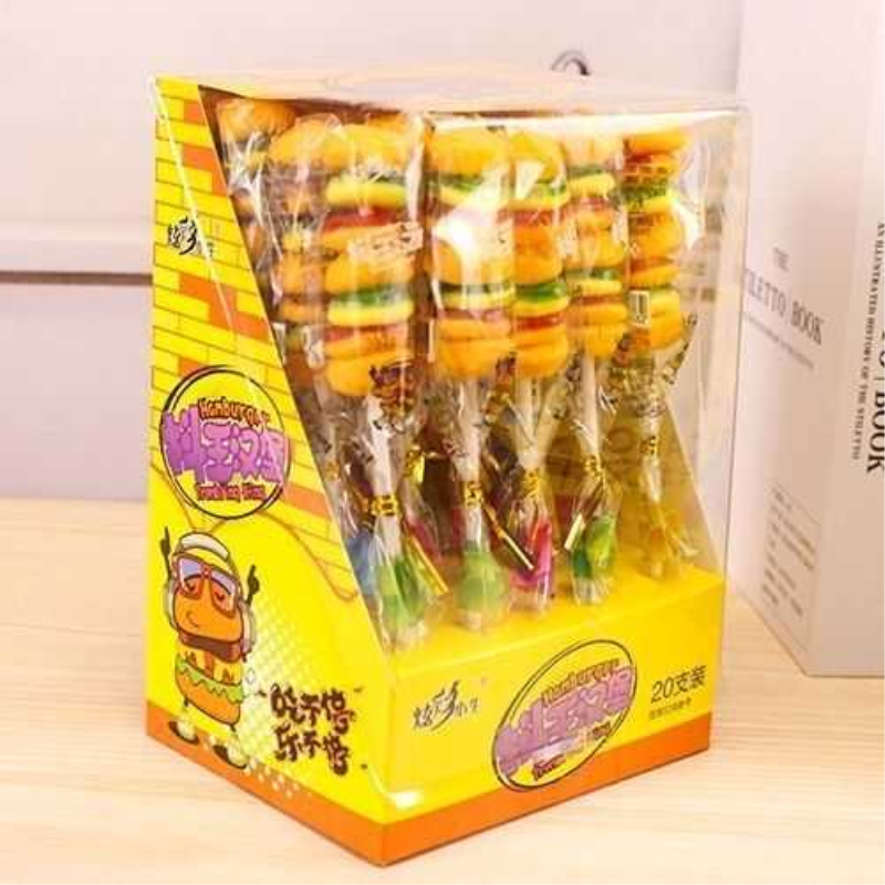 汉堡橡皮糖马卡龙软糖网红爆款零食超市供货批发