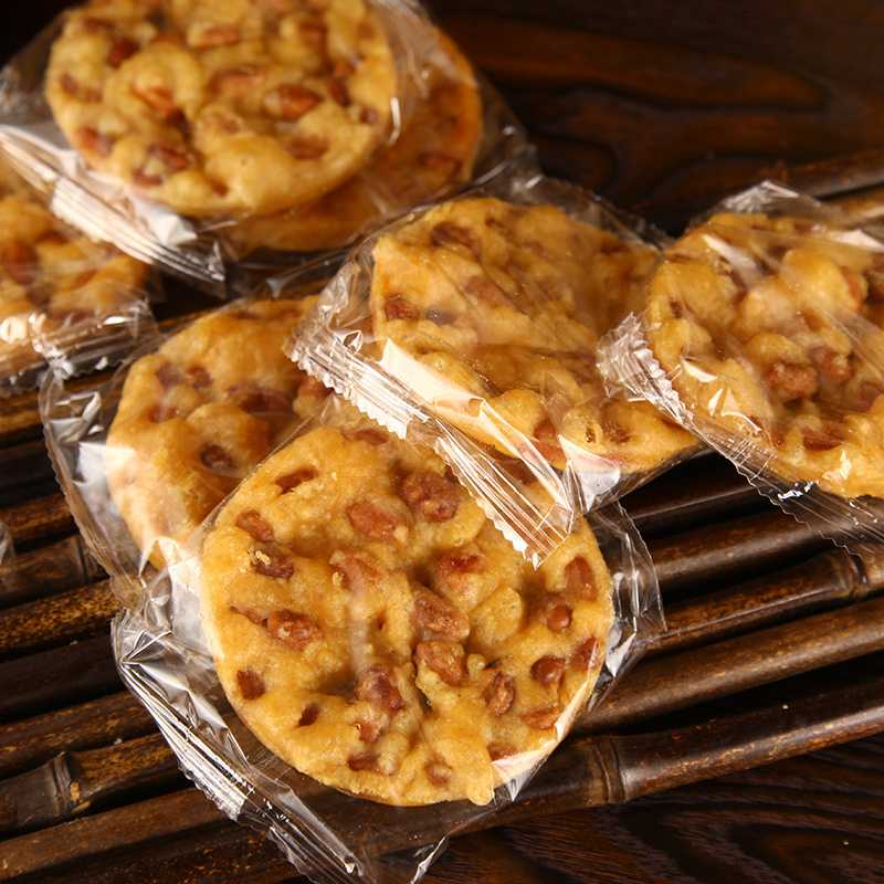 温州特产豆姑饼咸味小吃零食品包邮花生豆饼油炸温州老式糕点320g