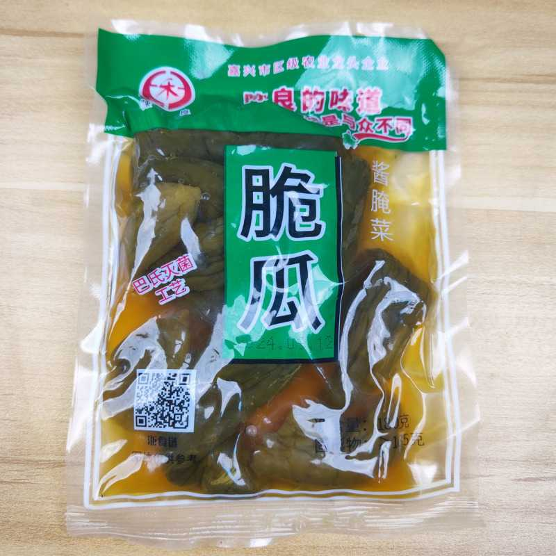 陈良可口脆瓜腌制黄瓜嘉兴特产小青瓜酱瓜开胃小黄瓜萧山酱黄瓜