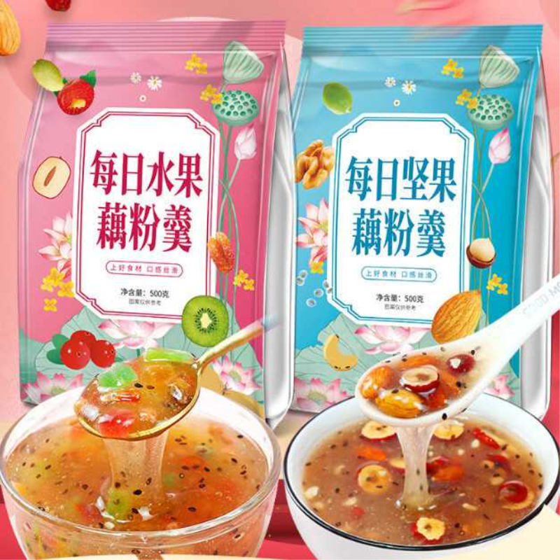 买4送4奇亚籽坚果藕粉坚果羹营养早餐美食藕粉羹代餐食品方便速食
